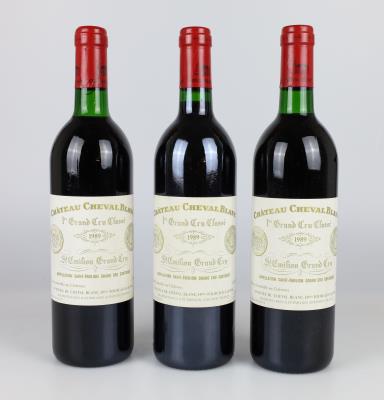 1989 Château Cheval Blanc, Bordeaux, 96 Parker-Punkte, 3 Flaschen - Wines and Spirits