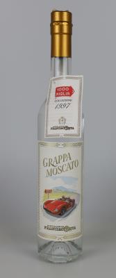 1997 Grappa Moscato Collectione speciale limitata per »Le Mille Miglia 1997«, Villa Franciacorta, Lombardei, Pot 0,5 l - Vini e spiriti