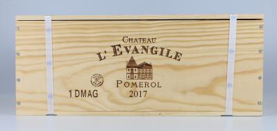 2017 Château L'Évangile, Bordeaux, 95 Parker-Punkte, Doppelmagnum in OHK - Wines and Spirits