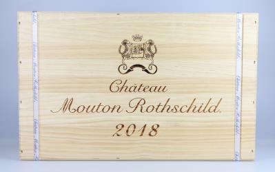 2018 Château Mouton Rothschild, Bordeaux, 99 Parker-Punkte, 6 Flaschen, in OHK - Vini e spiriti