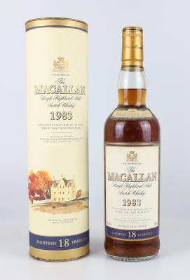 The Macallan 18 Year Old Single Highland Malt Scotch Whisky, 1983 destilliert, Schottland - Die große Herbst-Weinauktion powered by Falstaff