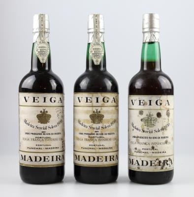 1930 Madeira Sercial Solera Madeira DOC, Veiga Franca, Portugal, 0,7 l, 3 Flaschen - Wines and Spirits powered by Falstaff