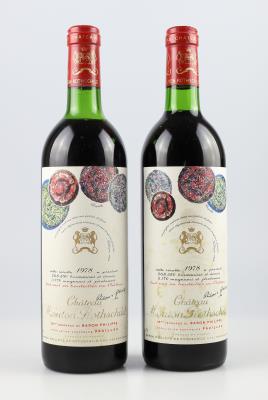 1978 Château Mouton Rothschild, Bordeaux, 92 Cellar Tracker-Punkte, 2 Flaschen - Die große Oster-Weinauktion powered by Falstaff