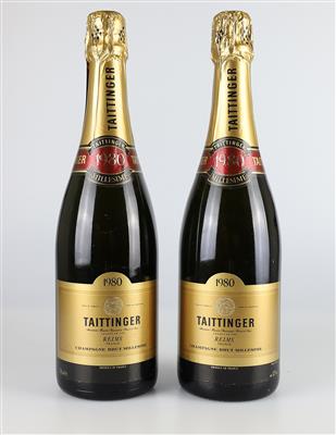1980 Champagne Taittinger Millésime Brut AOC, Frankreich, 2 Flaschen - Víno a lihoviny