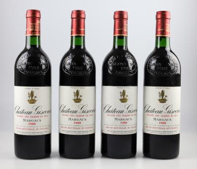1988 Château Giscours, Bordeaux, 88 Cellar Tracker-Punkte, 4 Flaschen - Víno a lihoviny