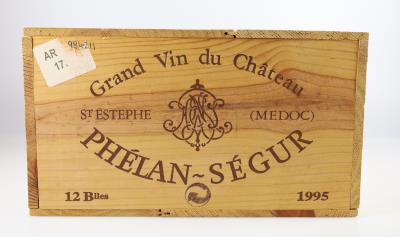 1995 Château Phélan-Ségur, Bordeaux, 89 Cellar Tracker-Punkte, 12 Flaschen, in OHK - Víno a lihoviny