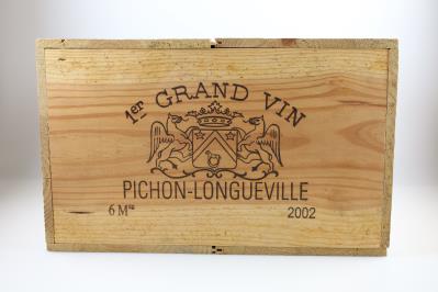 2002 Château Pichon-Longueville au Baron de Pichon-Longueville, Bordeaux, 91 Cellar Tracker-Punkte, 6 Flaschen Magnum in OHK - Víno a lihoviny