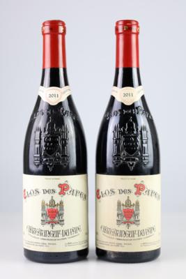 2011 Châteauneuf-du-Pape AOC Clos des Papes, Paul Avril, Rhône, 96 Parker-Punkte, 2 Flaschen - Víno a lihoviny