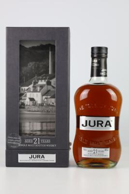 21 Years Old Jura Single Malt Scotch Whisky, The Isle of Jura, Schottland, 0,7 l,  in OVP - Víno a lihoviny