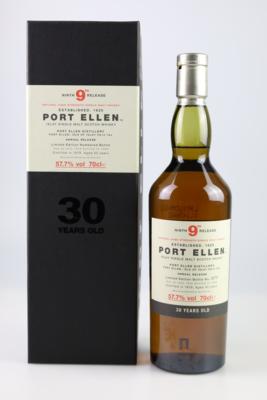 30 Years Old Port Ellen 9th Release Single Islay Malt Scotch Whisky, destilled in 1979, Diageo, Schottland, 0,7 l - Die große Herbst-Weinauktion powered by Falstaff