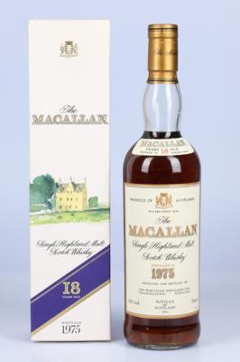 18 Years Old The Macallan Single Highland Malt Scotch Whisky, matured in Sherry wood, destilled in 1975, The Macallan, Schottland, 0,7 l in OVP - Wines and Spirits powered by Falstaff
