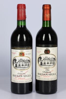 1983, 1986 Château Rauzan-Ségla, Bordeaux, 2 Flaschen - Víno a lihoviny