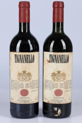 1983 Tignanello, Marchesi Antinori, Toskana, 92 Cellar Tracker-Punkte, 2 Flaschen - Víno a lihoviny