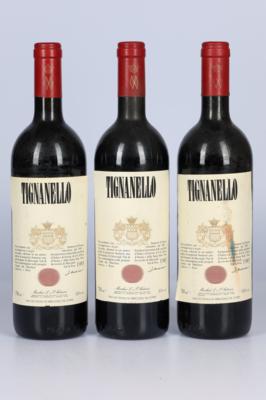 1985 Tignanello, Marchesi Antinori, Toskana, 92 Cellar Tracker-Punkte, 3 Flaschen - Víno a lihoviny