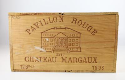 1993 Pavillon Rouge du Château Margaux, Château Margaux, Bordeaux, 90 Cellar Tracker-Punkte, 12 Flaschen, in OHK - Die große Frühjahrs-Weinauktion powered by Falstaff
