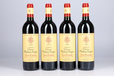 1996 Château Phélan Ségur, Bordeaux, 89 Cellar Tracker-Punkte, 4 Flaschen - Vini e spiriti