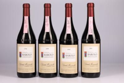 1998, 1999, 2000, 2001 Barolo DOCG, Bartolo Mascarello, Piemont, 92 Cellar Tracker-Punkte, 4 Flaschen - Víno a lihoviny
