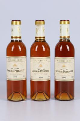 1998 Château Lafaurie-Peyraguey, Bordeaux, 92 Cellar Tracker-Punkte, 3 Flaschen halbe Bouteille - Die große Frühjahrs-Weinauktion powered by Falstaff