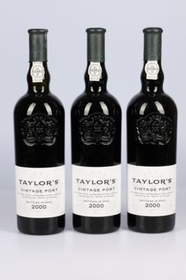 2000 Taylor’s Vintage Port DOC, Taylor’s, Douro, 98 Parker-Punkte, 3 Flaschen - Víno a lihoviny