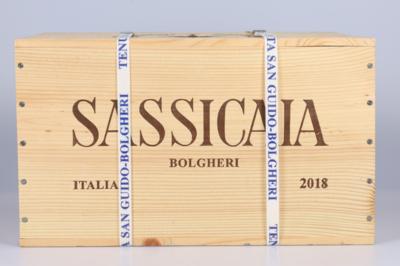 2018 Sassicaia, Tenuta San Guido, Toskana, 97 Falstaff-Punkte, 6 Flaschen, in OHK - Vini e spiriti