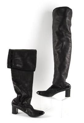 1 Paar CHANEL Overknee Stiefel - Vintage Mode und Accessoires