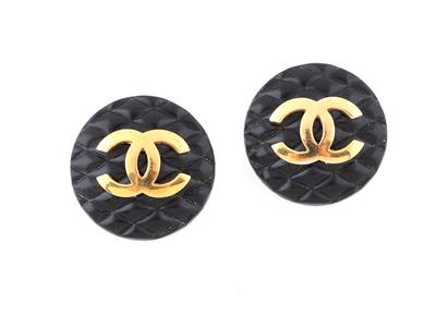 Paar CHANEL CC Ohrclips - Vintage, Mode und Accessoires