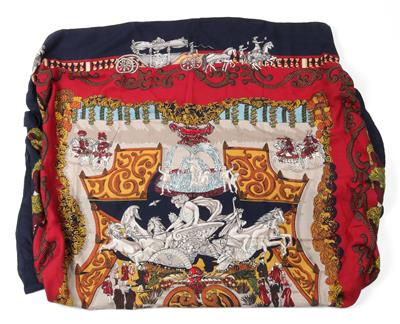 Großes Hermès Tuch "Le Paradis du Roy", - Vintage móda a doplňky