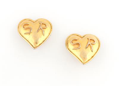 Paar Sonia Rykiel Herzohrclips, - Jewellery and acessoires