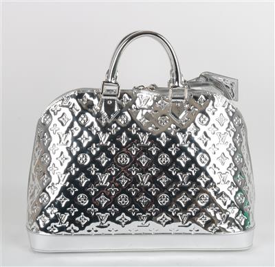 Louis Vuitton Silver Monogram Miroir Limited Edition Alma MM Bag