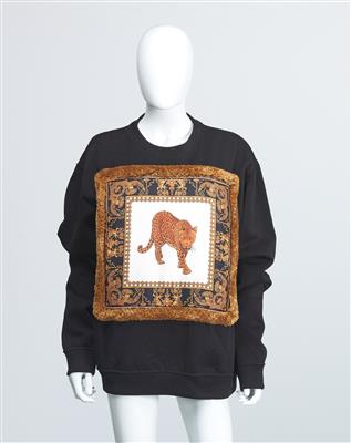 Versace - Sweat Shirt mit Applikation, - Fashion and acessoires