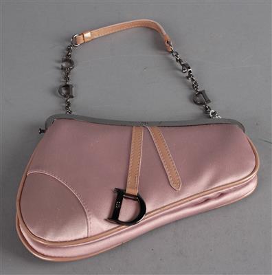 Christian Dior Vintage Mini Satin Saddle Bag