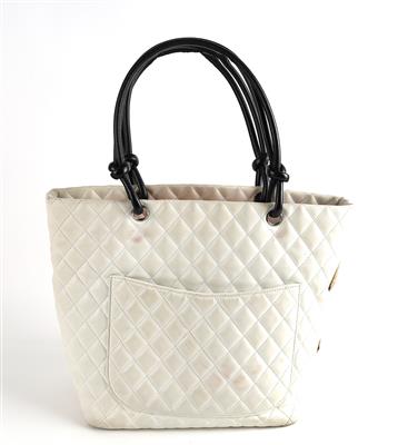 Chanel Beige Quilted Calfskin Large Classic Tote Silver Hardware, 2018 (Very Good), Womens Handbag