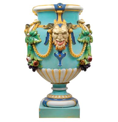 Large Minton vase, - Sklo, Porcelán