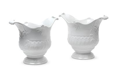 Paar Flaschenkühler, - Antiquitäten (Glas und Porzellan)