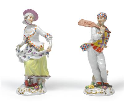 A baker couple, - Sklo, Porcelán