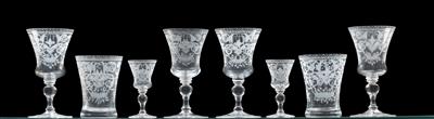 Lobmeyr-Gläser, - Glas und Porzellan
