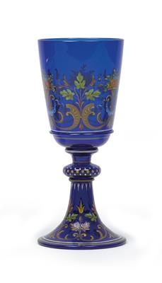 A Lobmeyr goblet, - Sklo, Porcelán