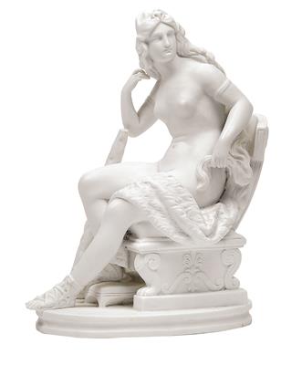 Omphale depicted with the attributes of Hercules - Sklo, Porcelán