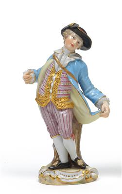 A dancing cavalier, - Sklo, Porcelán