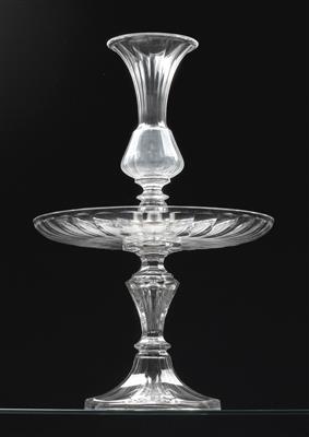 Lobmeyr - A splendid epergne, - Sklo, Porcelán