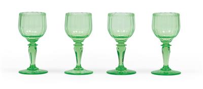 Lobmeyr – Eleven glasses for Rhine wine, - Glass and porcelain