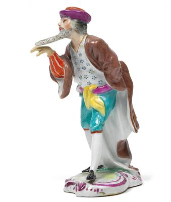 A figure of Pantalone, - Sklo, Porcelán