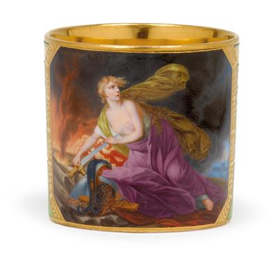 "Le mort de Dido" – A cup, - Vetri e porcellane