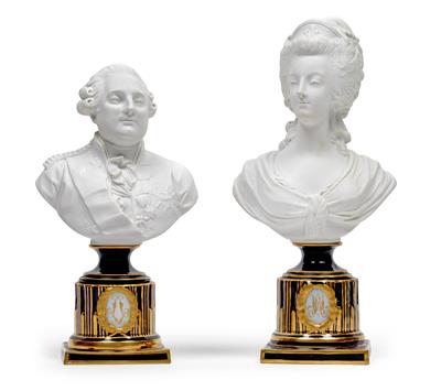 "Louis XVI. and Marie Antoinette", - Sklo, Porcelán