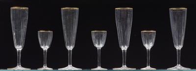 Lobmeyr glasses, - Glass and porcelain