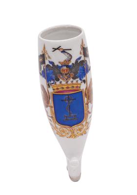 A pipe bowl with coat-of-arms, dated Bonn 1846, - Glass and porcelain