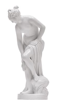 A figure of Venus after the bathe, - Sklo, Porcelán