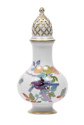 A sugar caster with open-work lid, - Vetri e porcellane