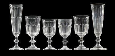 A Lobmeyr glasses, - Sklo, Porcelán