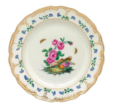 Dinner plates from a service for S. M. King Friedrich Wilhelm IV., - Vetri e porcellane